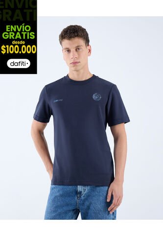 Camiseta Para Hombre Manga Corta Cuello Redondo Color Azul Oscuro Marca Seven Seven #45092613 Seven Seven