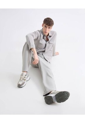 Camisa  Para Hombre Sobrecamisa Manga Larga Color Gris Marca Seven Seven #45012202