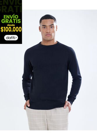 Saco Para Hombre Cuello Redondo Color Negro Marca Seven Seven #45330223 Seven Seven