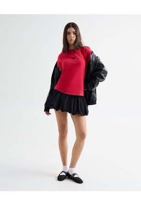 Camiseta Para Mujer Manga Corta Cuello Redondo Color Rojo Marca Seven Seven #28096217