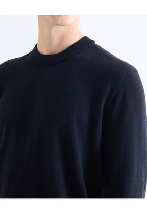 Saco  Para Hombre Cuello Redondo Color Negro Marca Seven Seven #45330254