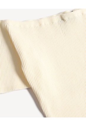 Camiseta Tipo Off Shoulder  Para Mujer Crema Seven Seven