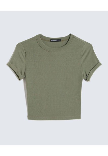 Camiseta Para Mujer Manga Corta Color Verde  Marca Seven Seven #28096061