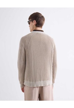 Saco  Para Hombre Cuello Redondo Color Beige Marca Seven Seven #45330259