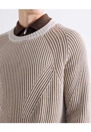 Saco  Para Hombre Cuello Redondo Color Beige Marca Seven Seven #45330259