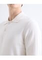 Polo  Para Hombre M/L Cuello Tejido Sin Bolsillo Color Marfil Marca Seven Seven #45110923 de Seven Seven