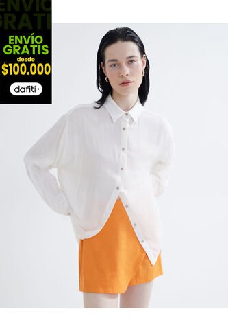 Blusa Para Mujer Manga Larga Color Blanco Marca Seven Seven #28123845 Seven Seven