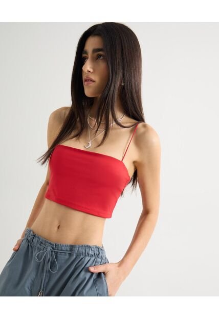 Camiseta  Para Mujer Manga Sisa Moda Color Rojo Marca Seven Seven #28096269