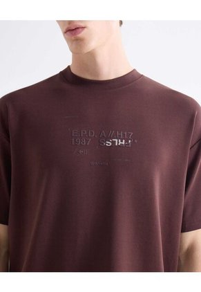 Camiseta  Para Hombre Manga Corta Cuello Redondo Color Café Marca Seven Seven #45092874