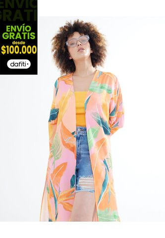 Chaqueta Para Mujer Kimono Color Naranja Marca Seven Seven #28080942 Seven Seven