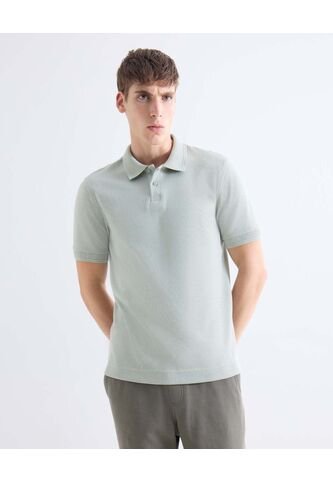 Polo  Para Hombre Cuello Tejido Sin Bolsillo Color Verde Marca Seven Seven #45110948 Seven Seven