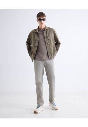 Chaqueta  Para Hombre Trucker Color Verde Marca Seven Seven #45080485