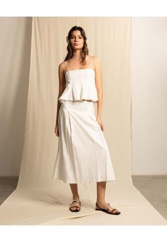 Falda  Para Mujer Medio Color Crudo Marca Seven Seven #28140989 Seven Seven