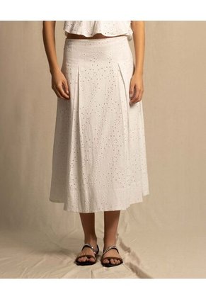 Falda  Para Mujer Medio Color Crudo Marca Seven Seven #28140989