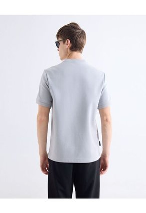 Polo  Para Hombre Cuello Tejido Sin Bolsillo Color Gris Marca Seven Seven #45110921