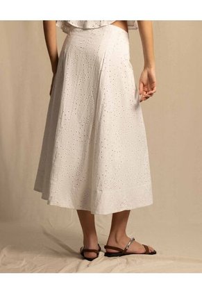 Falda  Para Mujer Medio Color Crudo Marca Seven Seven #28140989