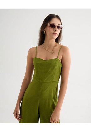 Enterizo Para Mujer Manga Sisa Color Verde Marca Seven Seven #28320434