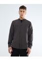 Camisa Cuello Mao  Para Hombre Verde Seven Seven de Seven Seven