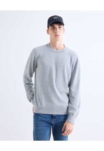 Saco  Para Hombre Cuello Redondo Color Gris Marca Seven Seven #45330255 Seven Seven