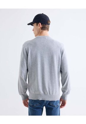 Saco  Para Hombre Cuello Redondo Color Gris Marca Seven Seven #45330255