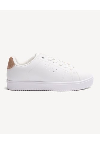 Tenis Con Detalles Brillantes  Para Mujer Café Seven Seven Seven Seven