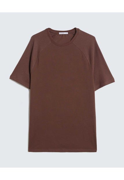 Camiseta Para Hombre Manga Corta Color Cafe  Marca Seven Seven #45092631