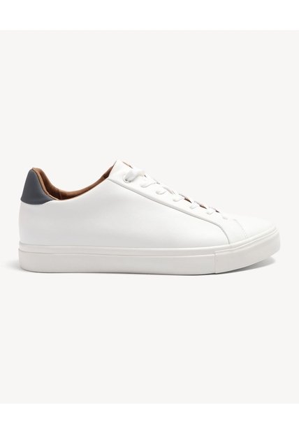 Tenis Minimal White  Para Hombre Crudo Seven Seven