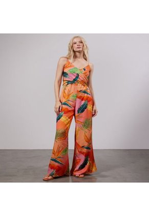 Enterizo Para Mujer Manga Sisa Color Naranja Marca Seven Seven #28320407