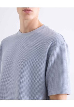 Camiseta  Para Hombre Manga Corta Cuello Redondo Color Azul Marca Seven Seven #45092832