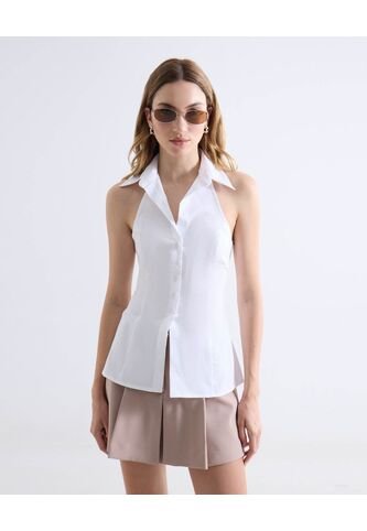 Blusa  Para Mujer Manga Sisa Color Blanco Marca Seven Seven #28124120 Seven Seven