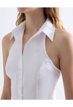 Blusa  Para Mujer Manga Sisa Color Blanco Marca Seven Seven #28124120