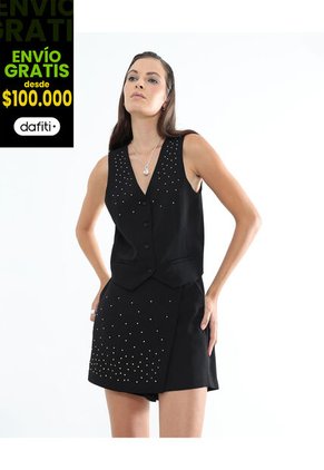 Chaleco Para Mujer Color Negro Marca Seven Seven #28250114