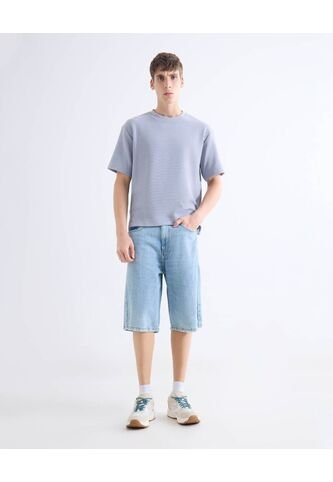 Bermuda  Para Hombre Regular Largo Color Azul Marca Seven Seven #45100765 Seven Seven