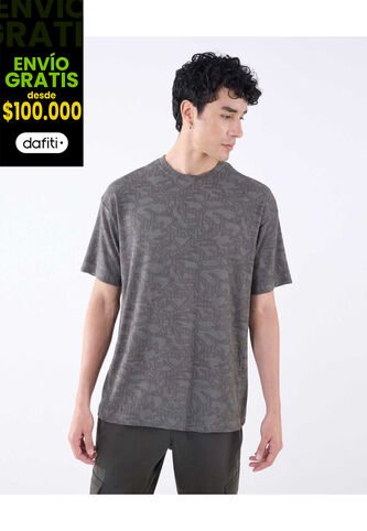 Camiseta Para Hombre Manga Corta Color Verde Oscuro Marca Seven Seven #45092588 Seven Seven