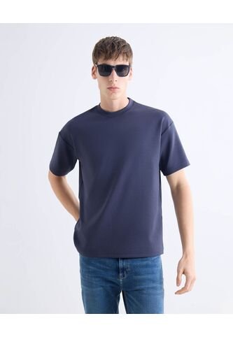 Camiseta  Para Hombre Manga Corta Cuello Redondo Color Azul Marca Seven Seven #45092873 Seven Seven