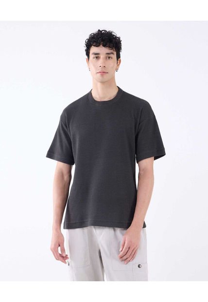 Camiseta Para Hombre Manga Corta Color Negro Marca Seven Seven #45092586
