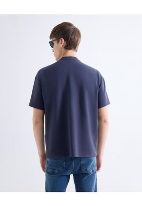 Camiseta  Para Hombre Manga Corta Cuello Redondo Color Azul Marca Seven Seven #45092873