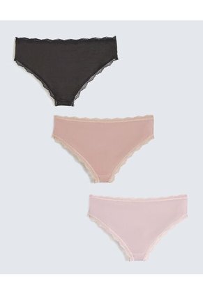 Panty Para Mujer Hipster Color Negro Marca Seven Seven #28800112