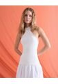 Camiseta  Para Mujer Manga Sisa Cuello Halter Color Blanco Marca Seven Seven #28098889 de Seven Seven