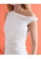 Camiseta  Para Mujer Manga Corta Moda Color Marfil Marca Seven Seven #28098280 de Seven Seven