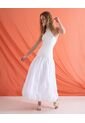 Camiseta  Para Mujer Manga Sisa Cuello Halter Color Blanco Marca Seven Seven #28098889 de Seven Seven