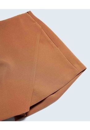 Short Para Mujer Multiusos Plano Color Camel Marca Seven Seven #28191082