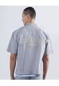 Camisa Para Hombre Manga Corta  Color Gris Claro Marca Seven Seven #45012053 de Seven Seven