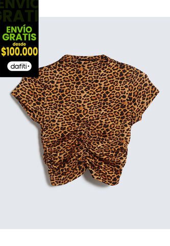 Camiseta Para Mujer Manga Corta Color Naranja Marca Seven Seven #28095983 Seven Seven