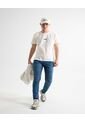 Camiseta Estampado Chaos  Para Hombre Marfil Seven Seven de Seven Seven