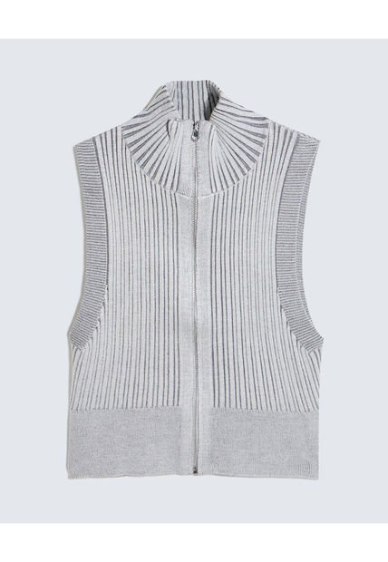 Camiseta Para Mujer Manga Sisa Color Gris Claro Marca Seven Seven #28096019