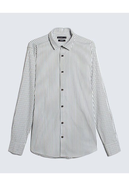 Camisa Para Hombre Manga Larga  Color Verde Oscuro Marca Seven Seven #45012064