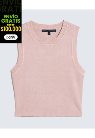 Camiseta Para Mujer Manga Sisa Color Rosa Marca Seven Seven #28095879 Seven Seven