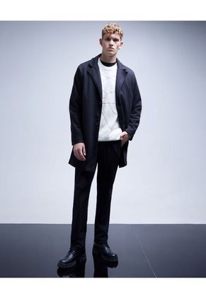 Chaqueta Para Hombre Abrigo Color Negro Marca Seven Seven #45080402