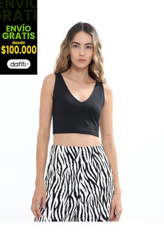 Camiseta Para Mujer Manga Sisa Color Negro Marca Seven Seven #28095910 Seven Seven